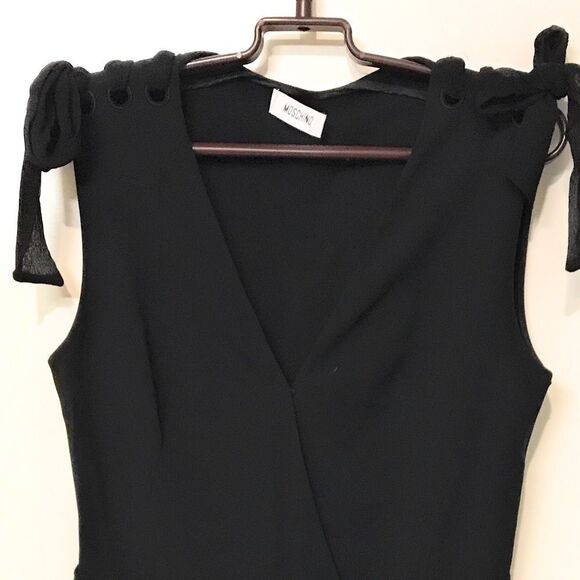 Moschino Black Dress With Silk Accents‎ - Picture 8 of 8